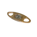 Gold 56 Ring Gauge Double Blade Cigar Cutter in Gift Box